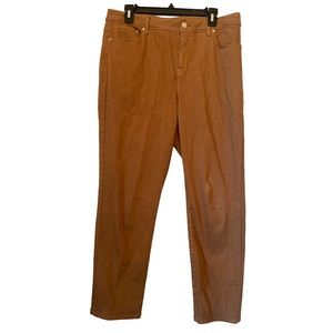 Chico’s Tan So Slimming Girlfriend Crop Pants